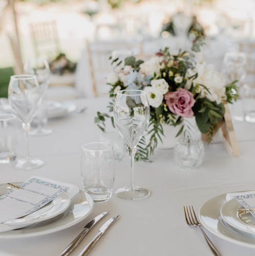 Flowers on a table