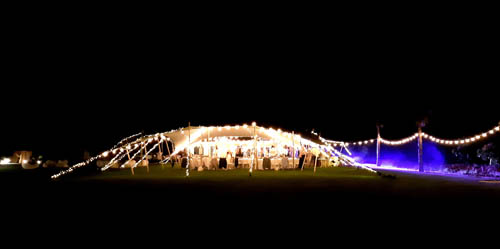 Illuminated tent